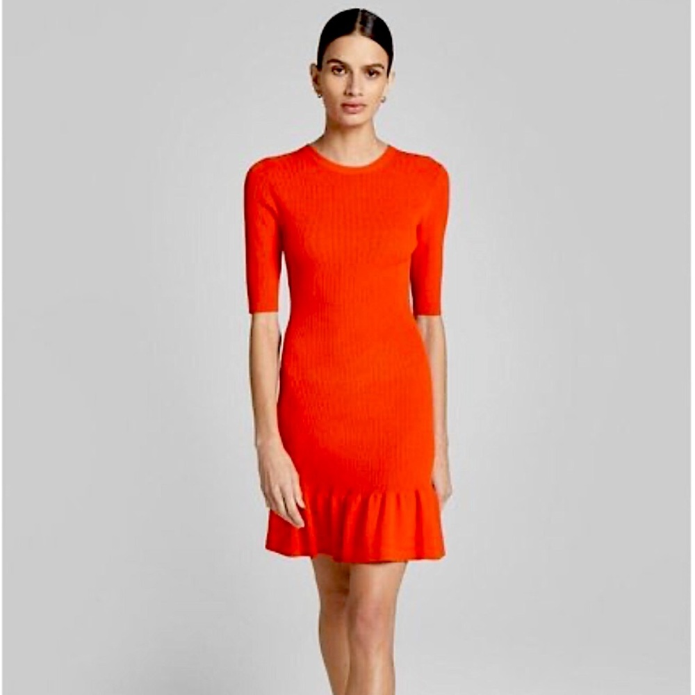 A.L.C. Vance Dress in Shock Orange Size Medium